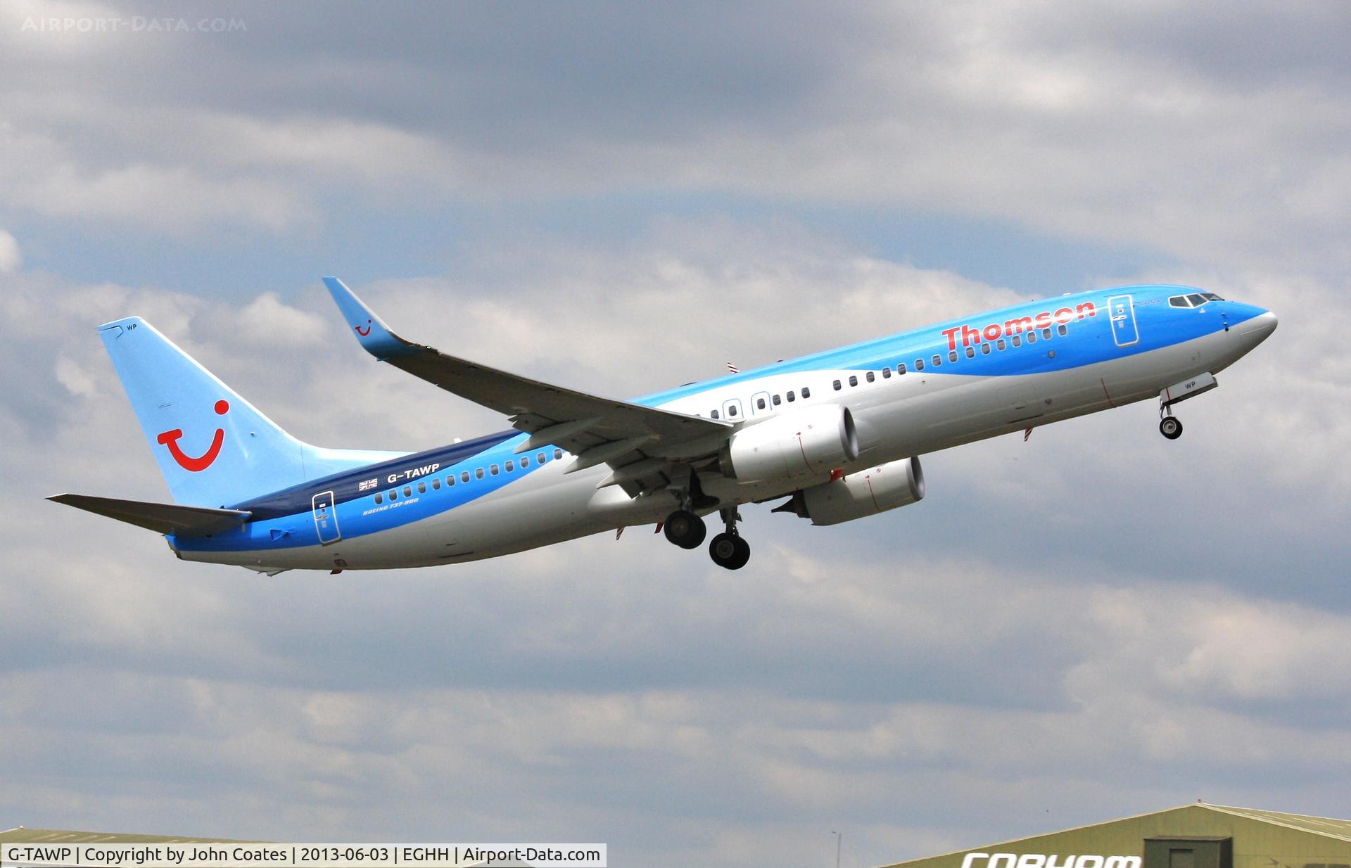 G-TAWP, 2013 Boeing 737-8K5 C/N 37257, Climbing away from 26