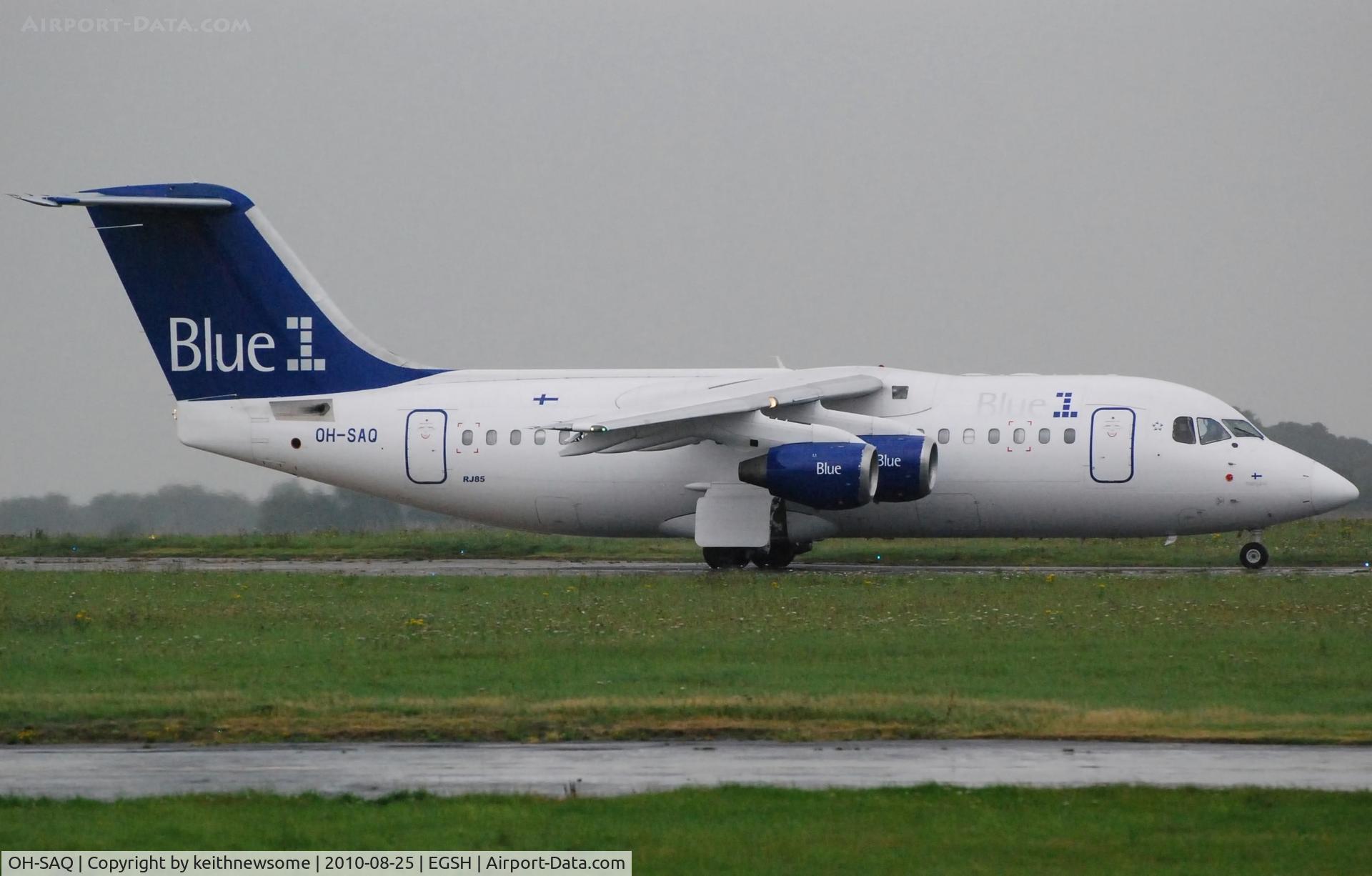 OH-SAQ, 1999 British Aerospace Avro 146-RJ85A C/N E2349, Arriving late evening !
