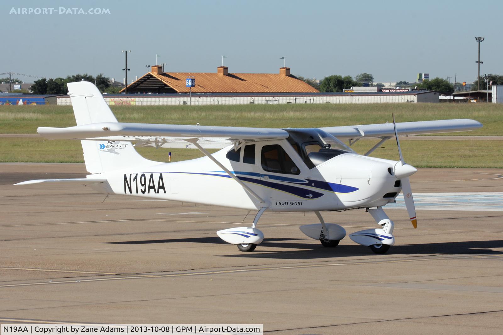 N19AA, 2013 Tecnam P-92 Eaglet C/N 1456, At Grand Prairie Municipal
