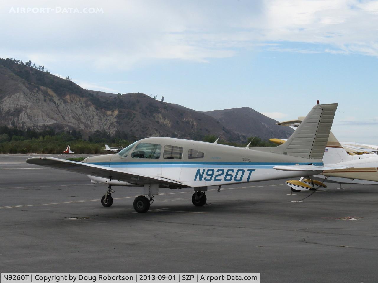 N9260T, 1985 Piper PA-28-161 Warrior II C/N 28-8616033, 1985 Piper PA-28-161 WARRIOR II, Lycoming O-320-D3G 160 Hp, on transient ramp