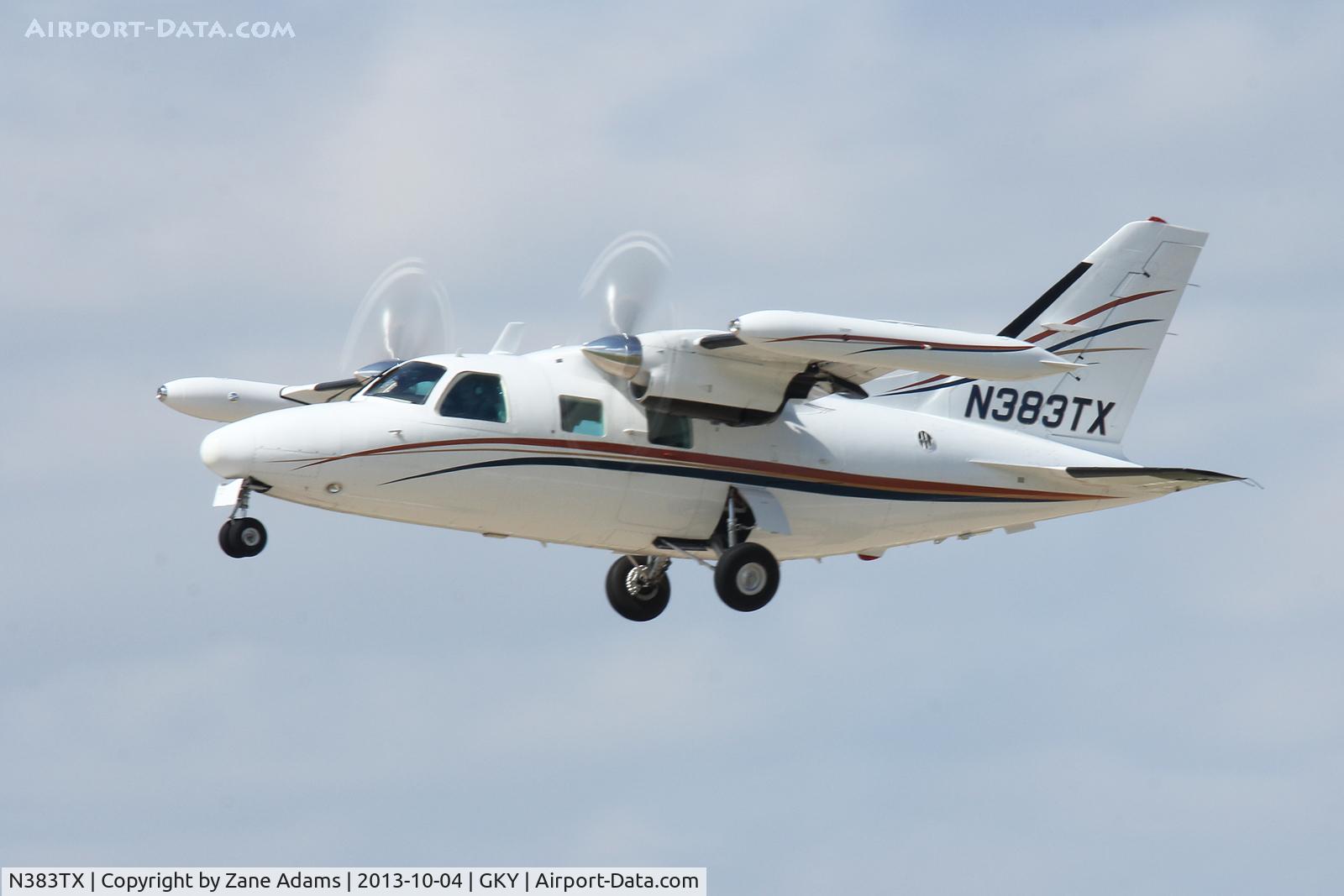 N383TX, 1975 Mitsubishi MU-2B-26 C/N 332, Departing Arlington Municipal Airport