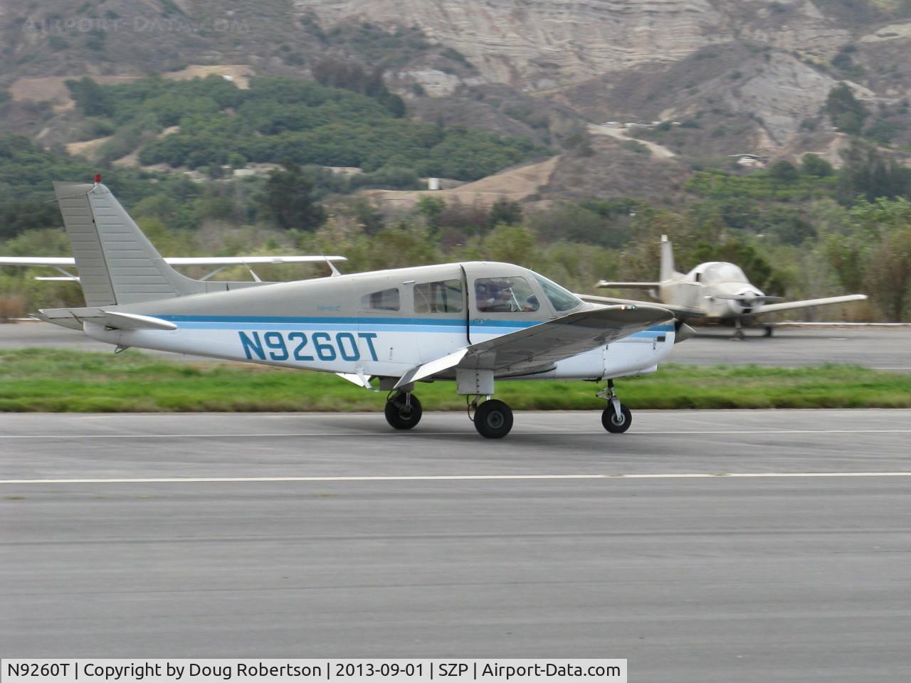 N9260T, 1985 Piper PA-28-161 Warrior II C/N 28-8616033, 1985 Piper PA-28-161 WARRIOR II, Lycoming O-320-D3G 160 Hp, 1985 original price $46,240, landing roll Rwy 22