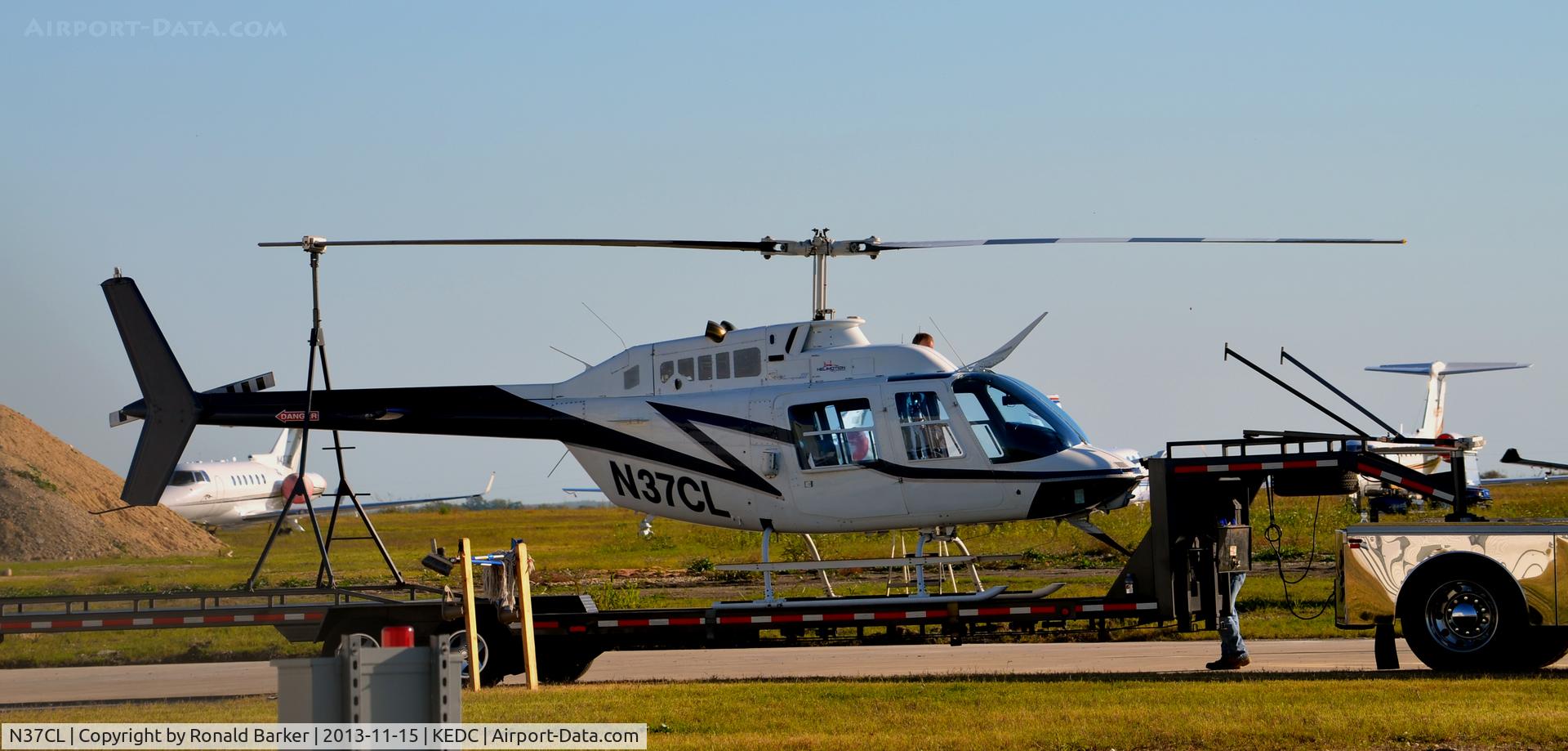 N37CL, 1981 Bell 206B C/N 3431, On a flatbed truck, Austin, TX