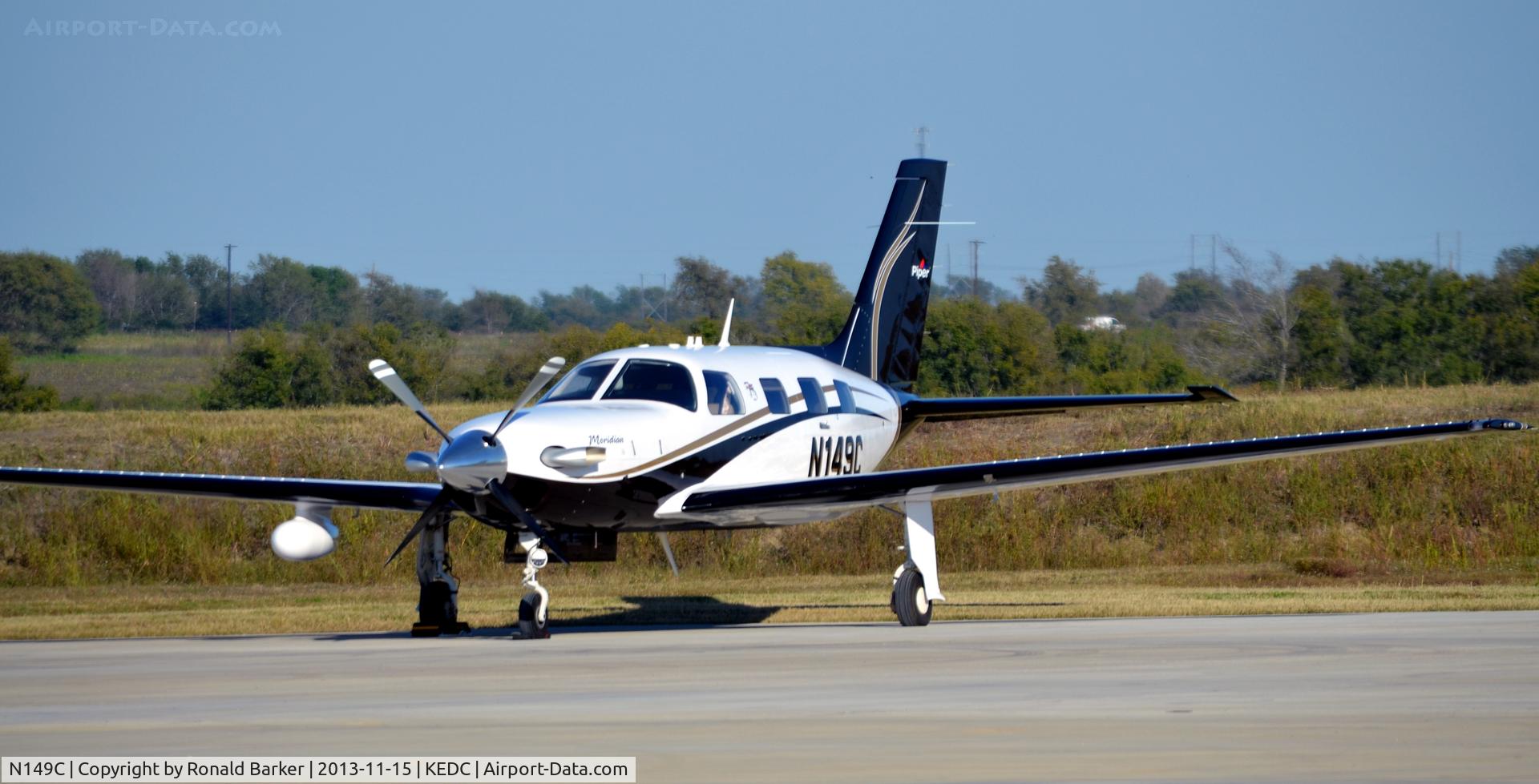 N149C, 2012 Piper PA-46-500TP Meridan C/N 4697490, On the ramp, Austin, TX