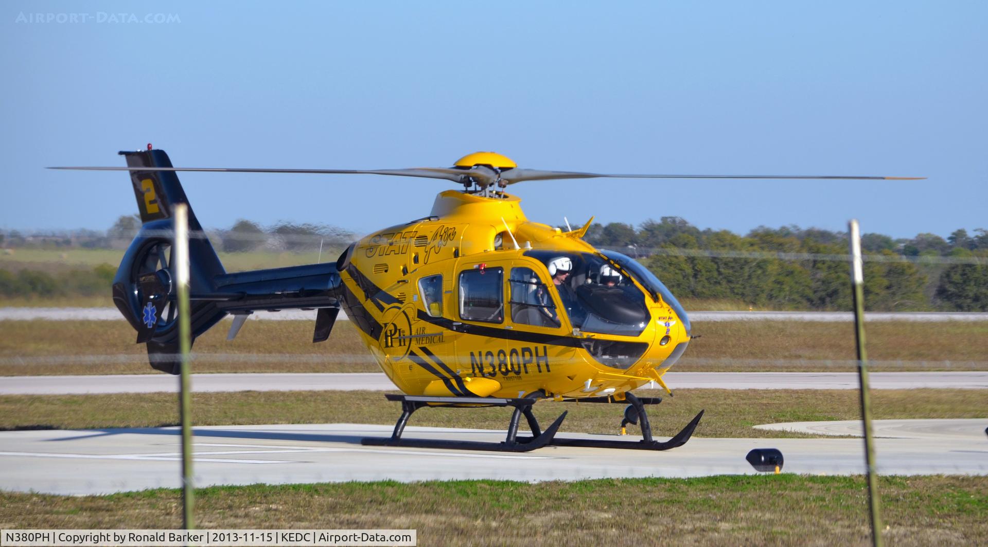 N380PH, 2007 Eurocopter EC-135P-2+ C/N 0593, Preparing for takeoff Austin, TX