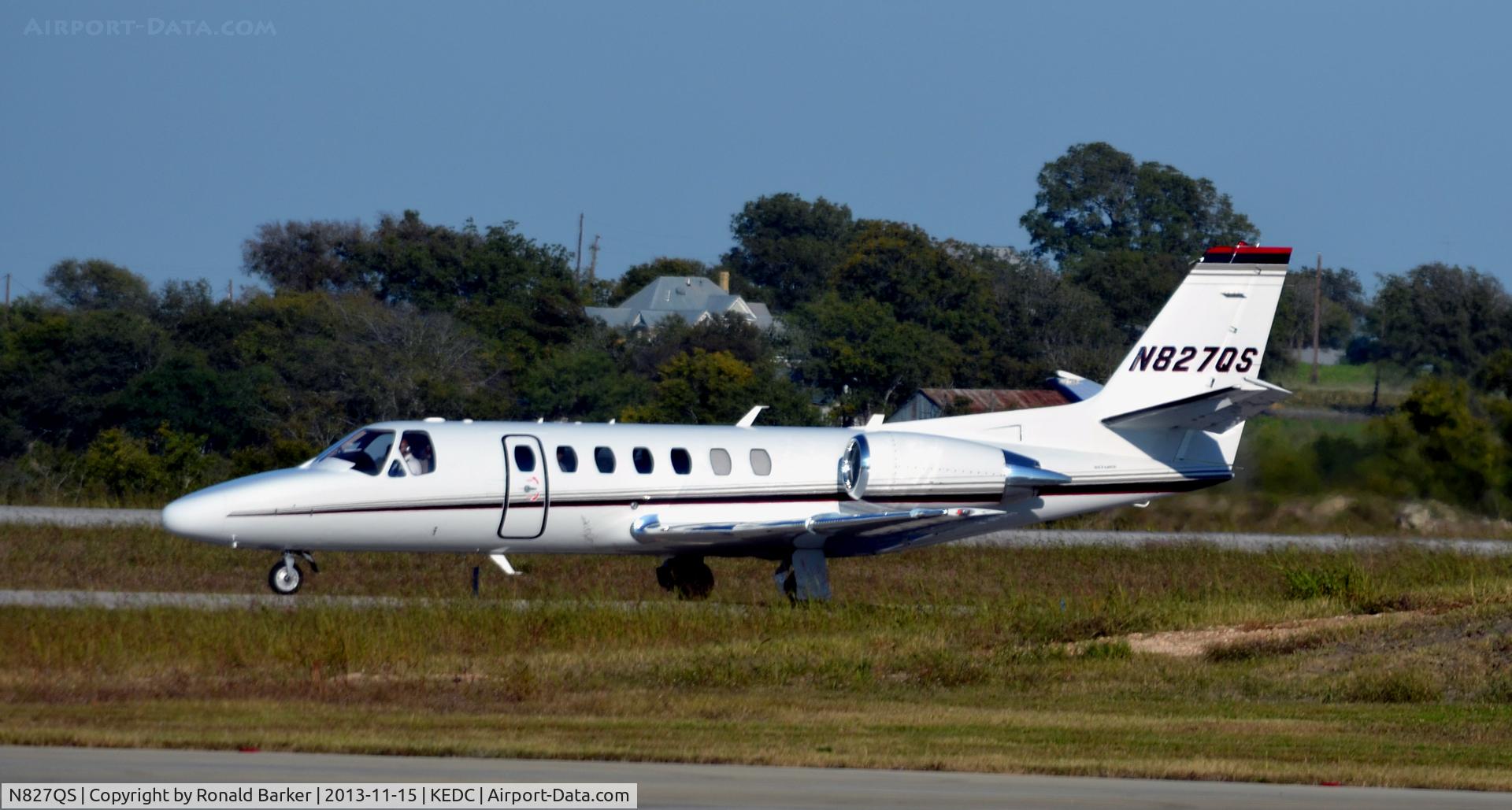 N827QS, Cessna 560 Citation Encore+ C/N 560-0801, Taxi Austin, TX
