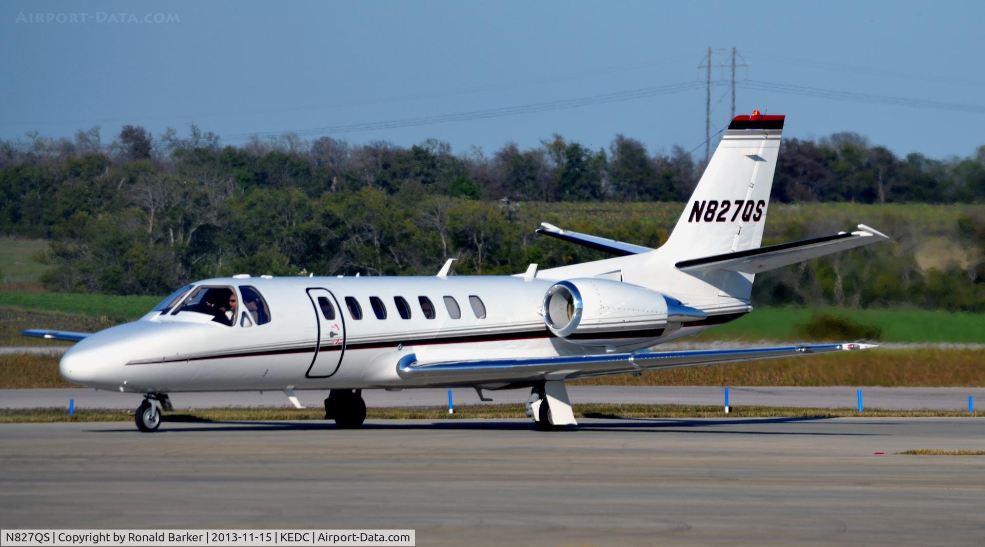 N827QS, Cessna 560 Citation Encore+ C/N 560-0801, Taxi Austin, TX