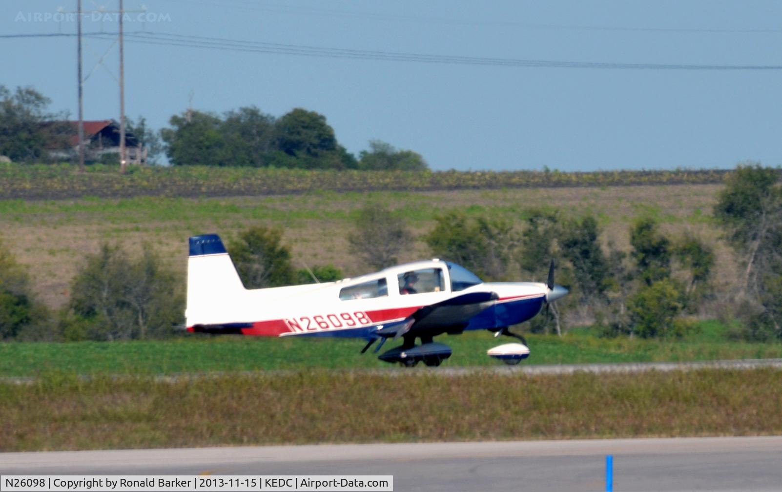 N26098, 1977 Grumman American AA-5A Cheetah C/N AA5A0423, Taxi Austin, TX