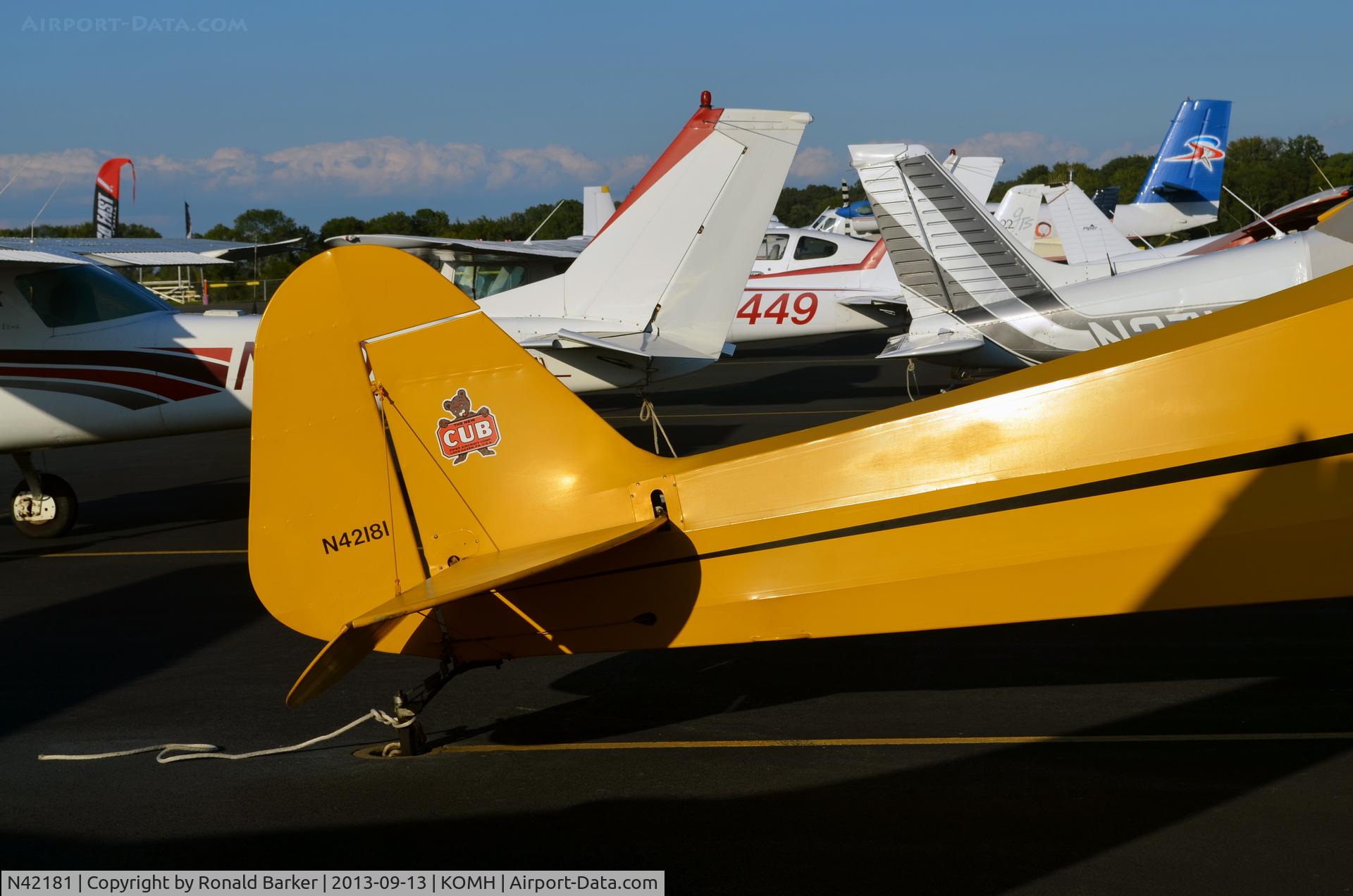 N42181, 1945 Piper J3C-65 Cub C/N 14423, Orange