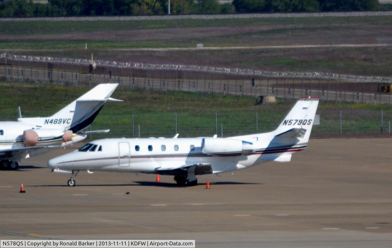 N578QS, 2007 Cessna 560 Citation Excel C/N 560-5754, Parked DFW