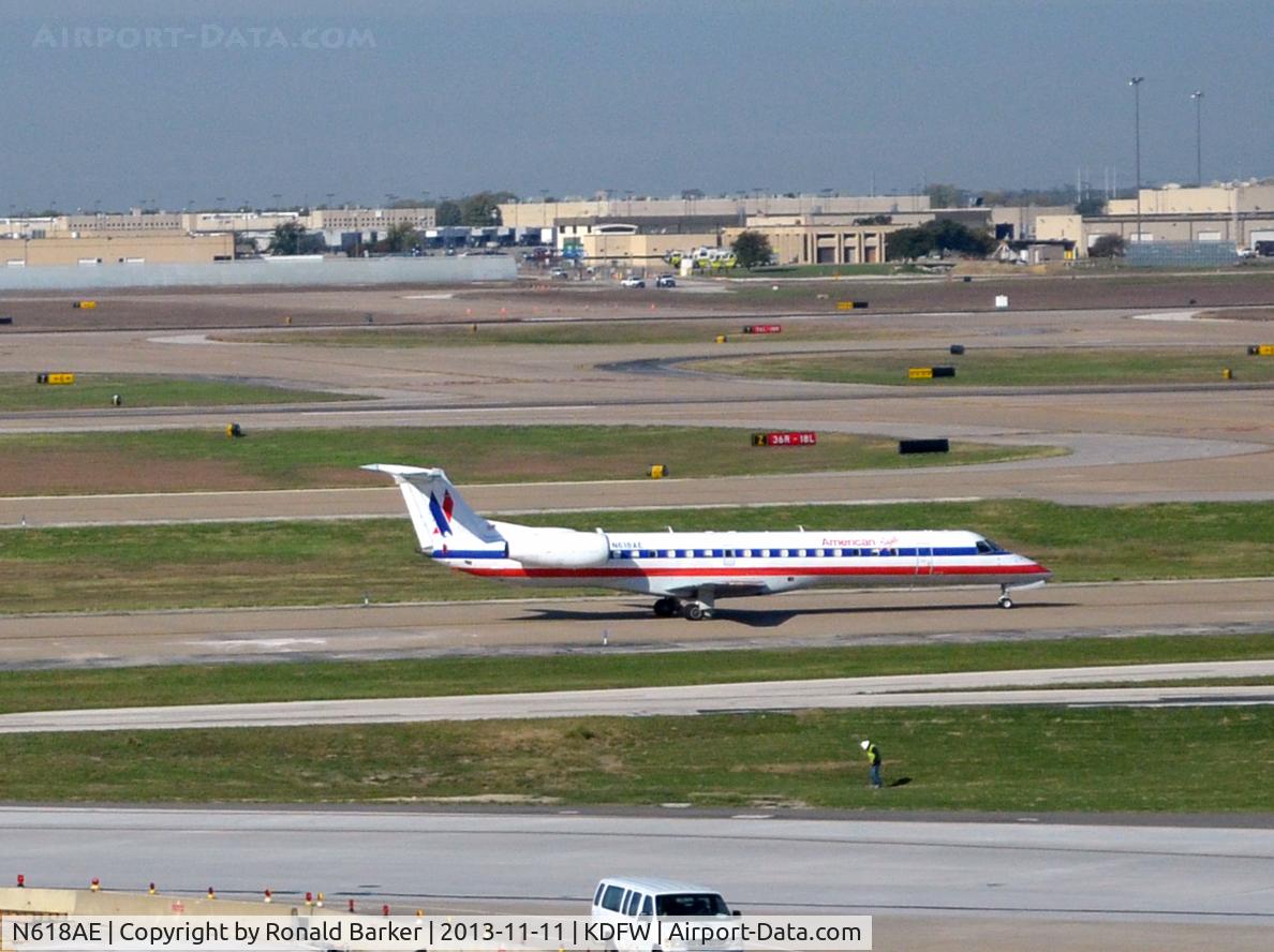 N618AE, 1998 Embraer ERJ-145LR (EMB-145LR) C/N 145097, Taxi DFW