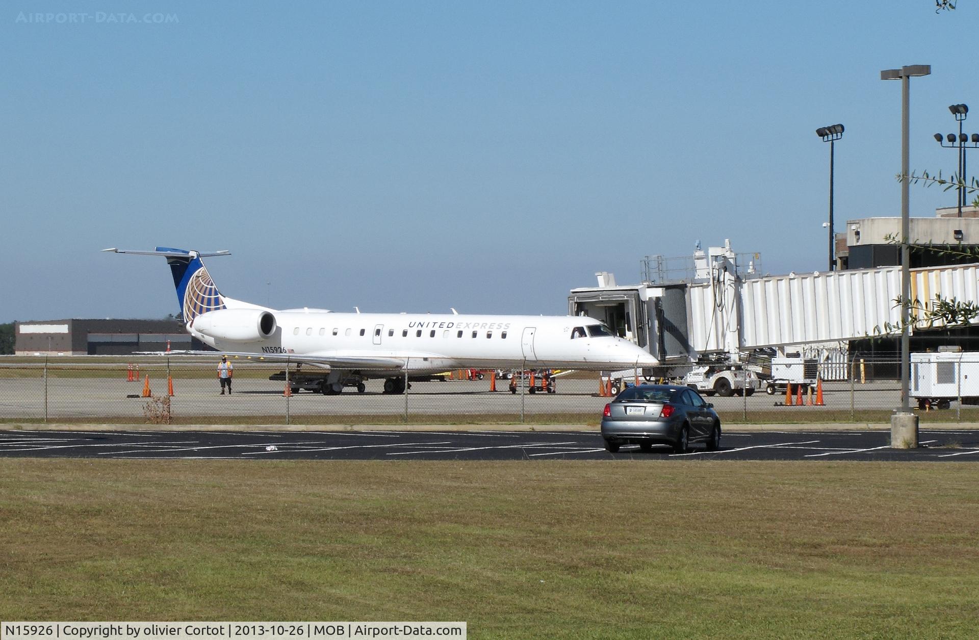 N15926, 1996 Embraer EMB-145EP (ERJ-145EP) C/N 145005, One aircraft on the tarmac when I visited