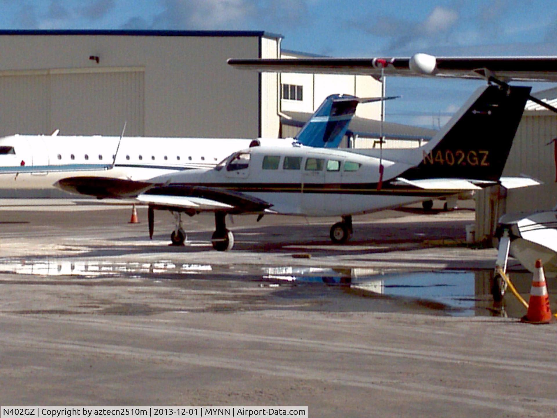 N402GZ, 1972 Cessna 402B Utiliner C/N 402B0314, At Nassau having a good time.