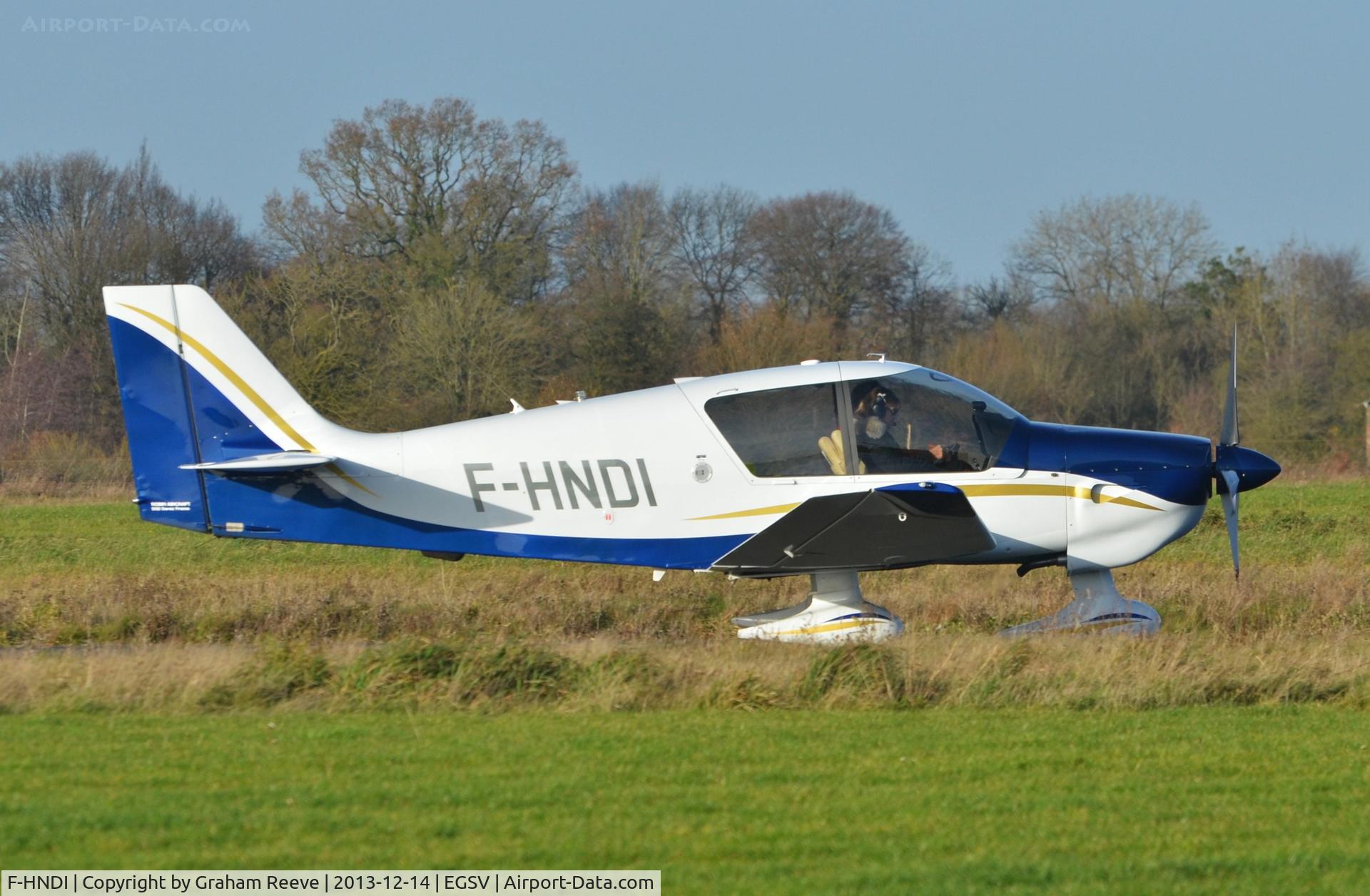 F-HNDI, Robin DR-400-140B Major C/N 2663, Just landed.