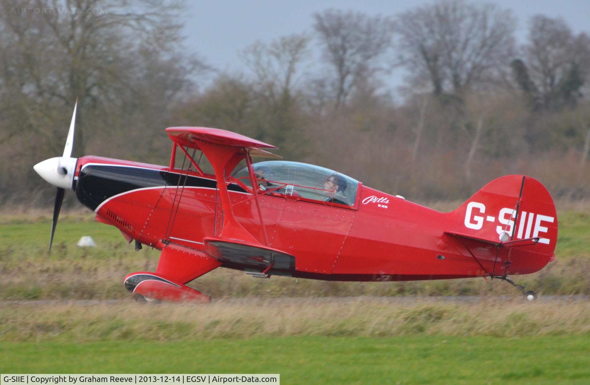 G-SIIE, 1984 Christen Pitts S-2B Special C/N 5057, Just landed.
