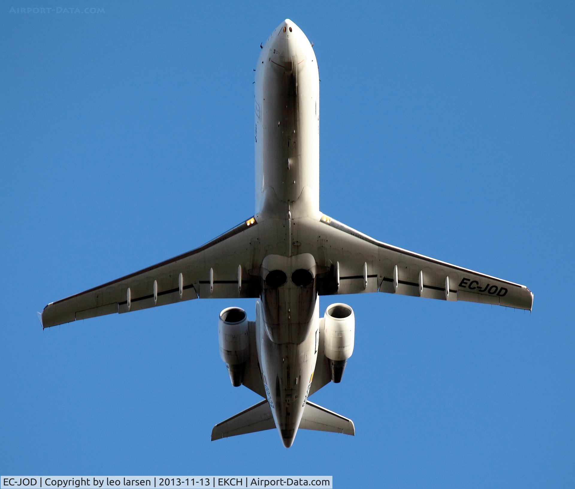 EC-JOD, 2006 Bombardier CRJ-200ER (CL-600-2B19) C/N 8061, Copenhagen Kastrup 13.11.13 T/O on R-22R