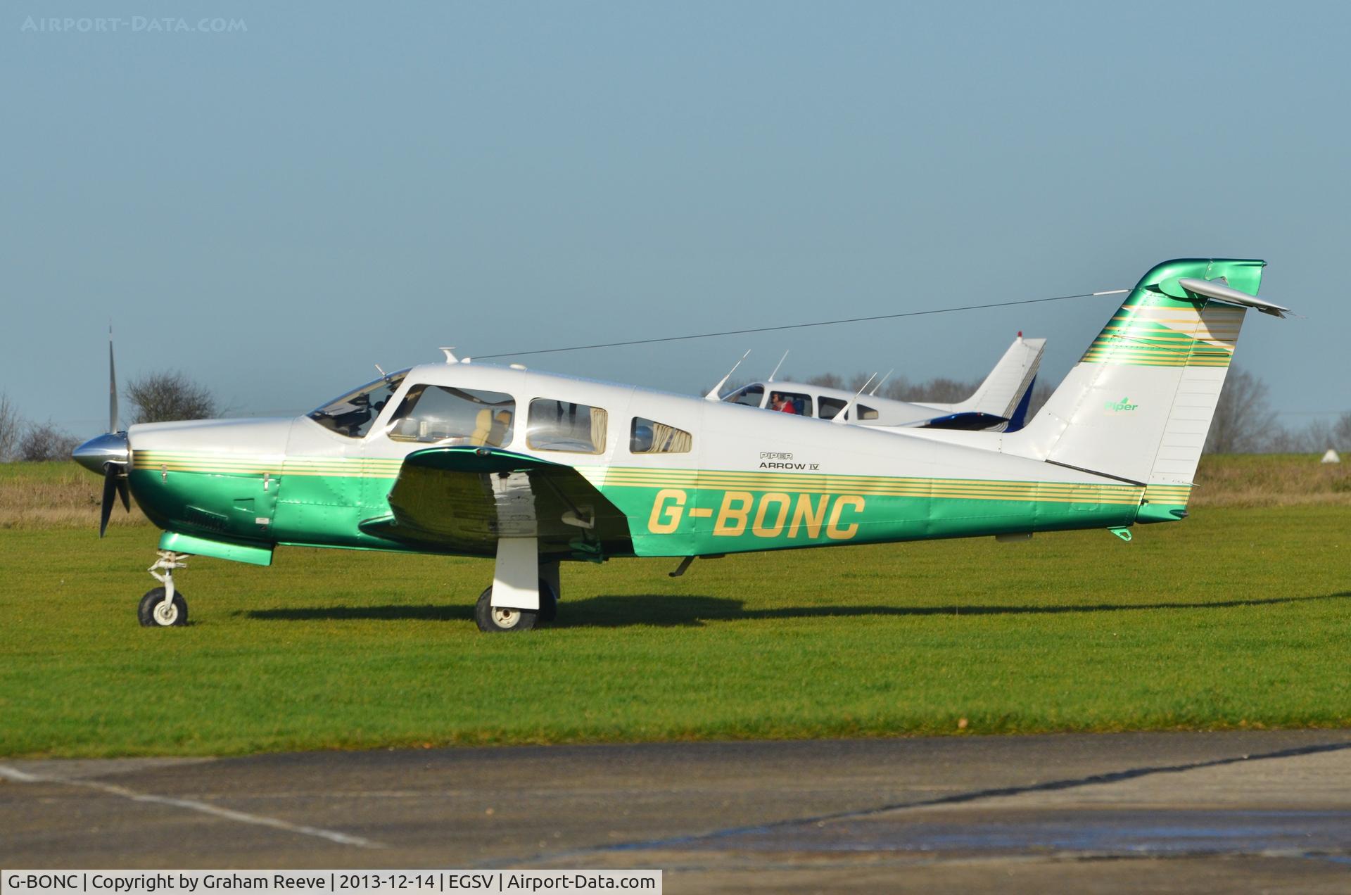 G-BONC, 1979 Piper PA-28RT-201 Arrow IV C/N 28R-7918007, Parked at Old Buckenham.