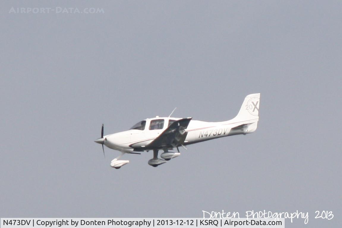 N473DV, Cirrus SR20 C/N 2073, Cirrus SR-20 (N473DV) on approach to Sarasota-Bradenton International Airport following a flight from Sebrign Regional Airport
