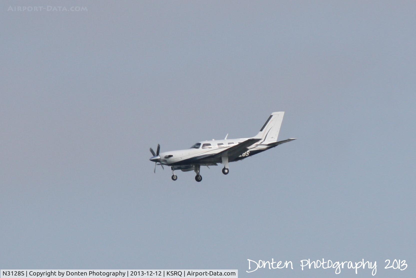 N3128S, 2006 Piper PA-46-500TP C/N 4697251, Piper Malibu Meridian (N3128S) on approach to Sarasota-Bradenton International Airport