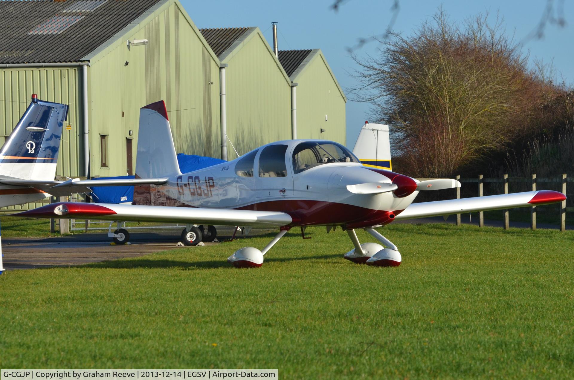 G-CGJP, 2010 Vans RV-10 C/N PFA 339-14600, Parked at Old Buckenham.