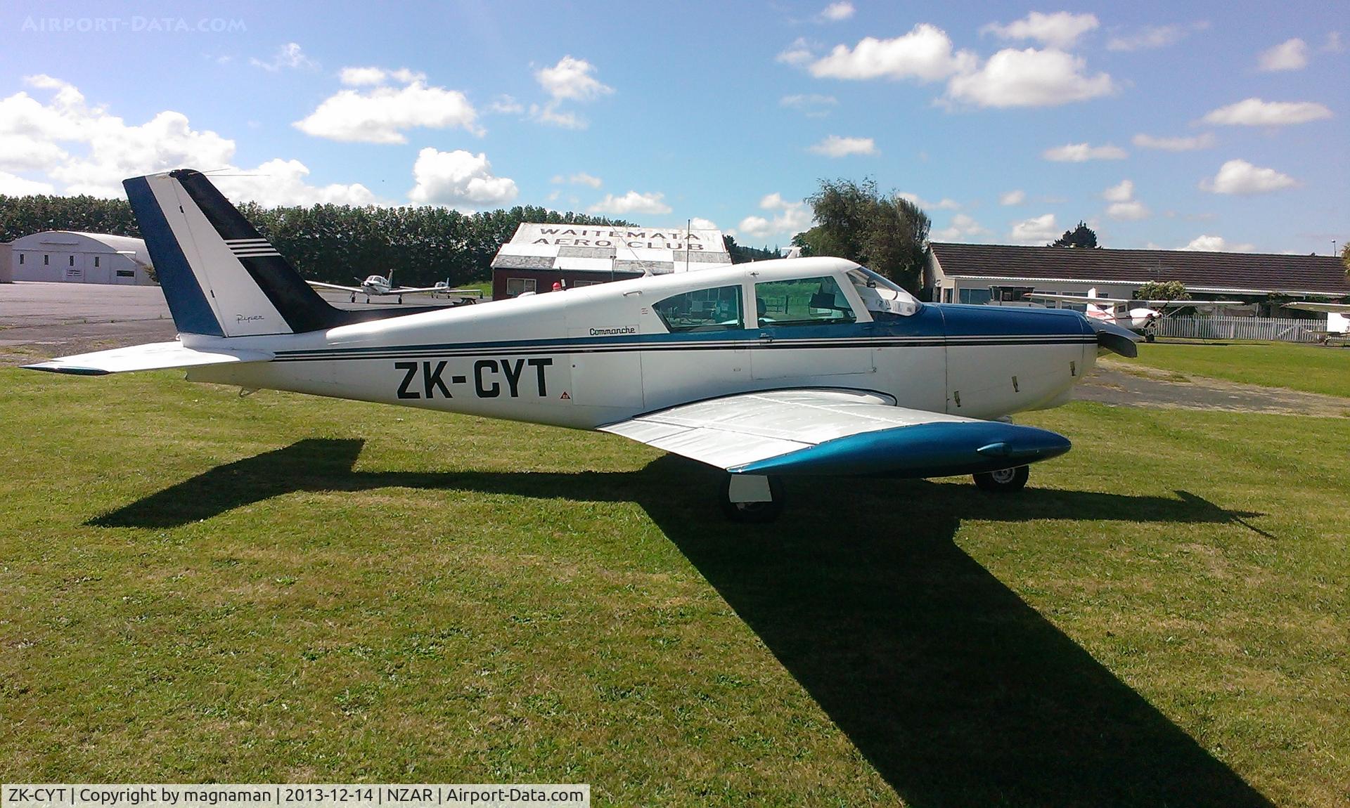 ZK-CYT, Piper PA-24 C/N 2289, On grass at Ardmore