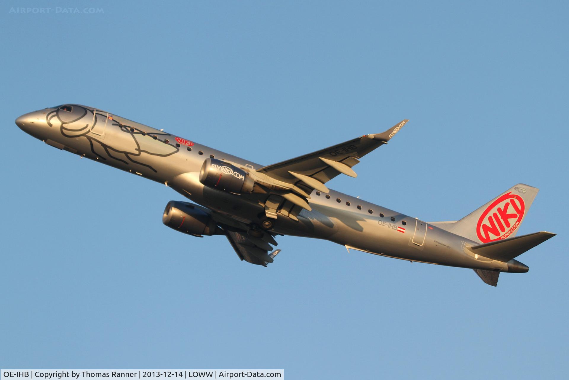 OE-IHB, 2009 Embraer 190LR (ERJ-190-100LR) C/N 19000294, Niki Emb190