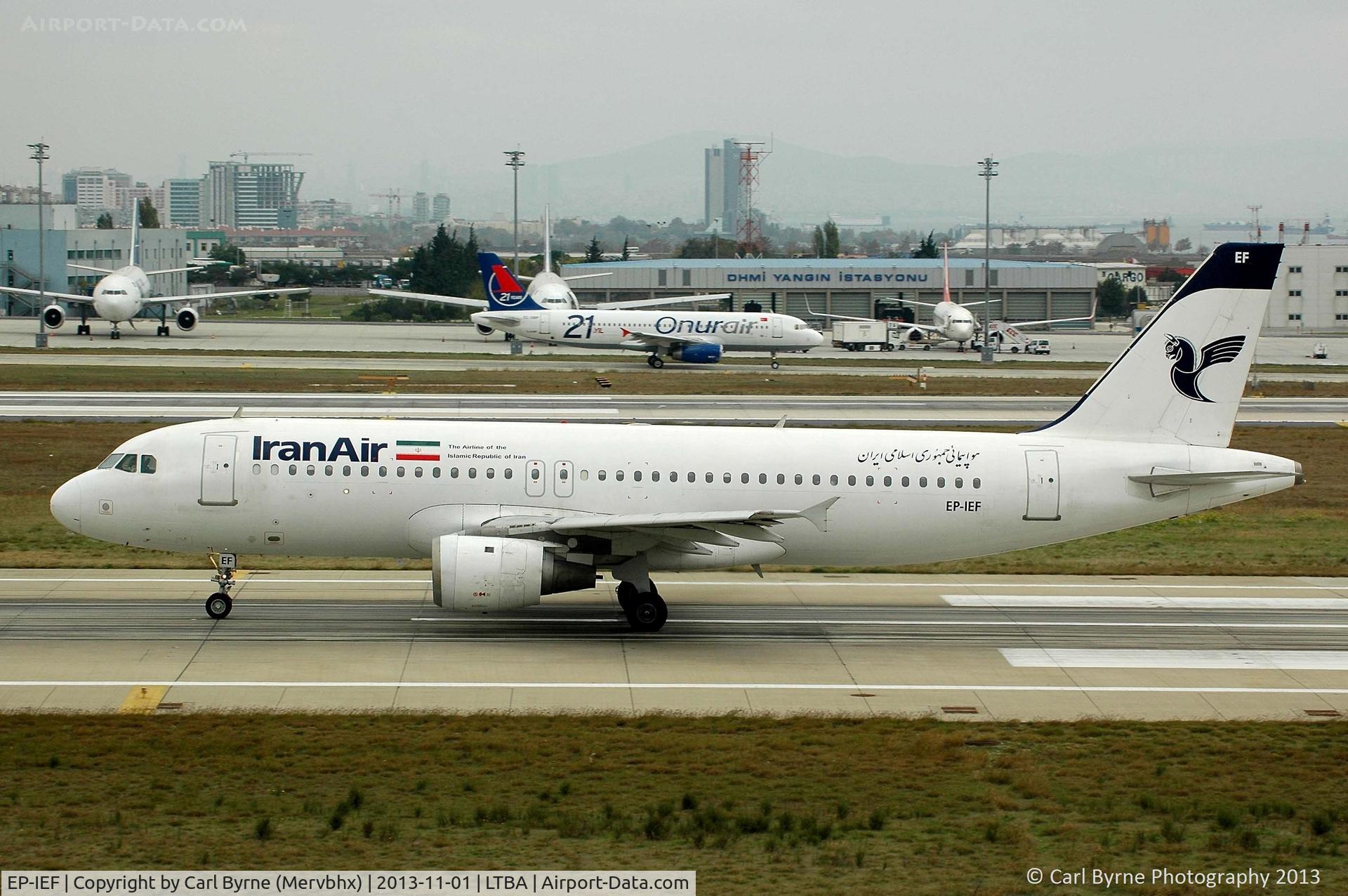 EP-IEF, 1992 Airbus A320-211 C/N 312, Taken from the Fly Inn Shopping Mall.
