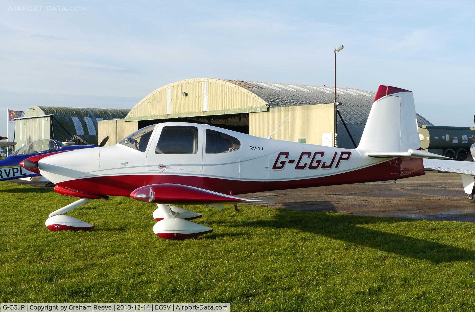 G-CGJP, 2010 Vans RV-10 C/N PFA 339-14600, Parked at Old Buckenham.