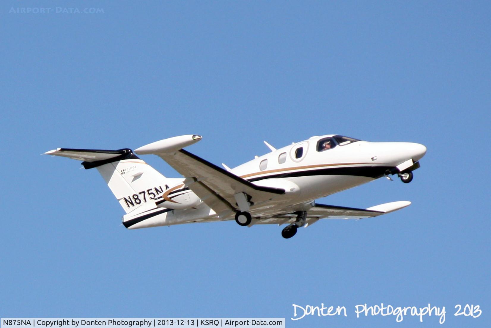 N875NA, 2007 Eclipse Aviation Corp EA500 C/N 000018, Eclipse 500 (N875NA) arrives at Sarasota-Bradenton International Airport