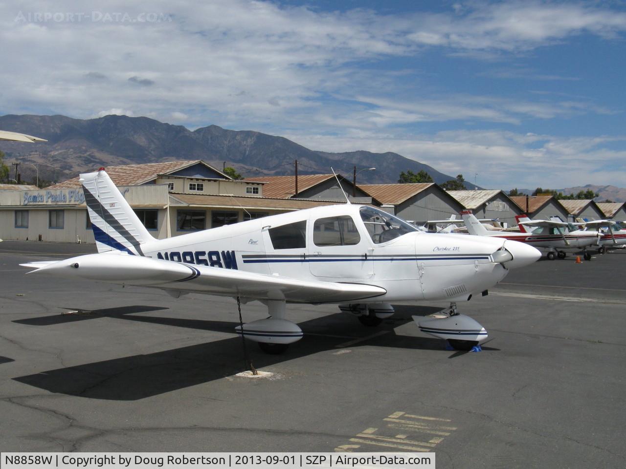 N8858W, 1964 Piper PA-28-235 C/N 28-10412, 1964 Piper PA-28-235 CHEROKEE 235, Lycoming O-540-B4B5 235 Hp, new price 1964 $15,900!, capable of 156 mph cruise speed, true four-place airplane, good short field performer
