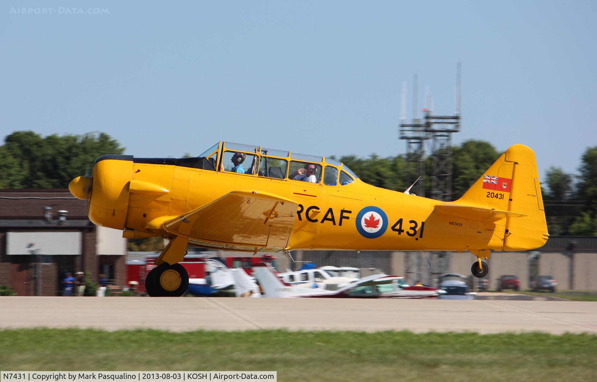 N7431, 1952 Canadian Car & Foundry Harvard MK IV C/N CCF4 222, Harvard MK IV