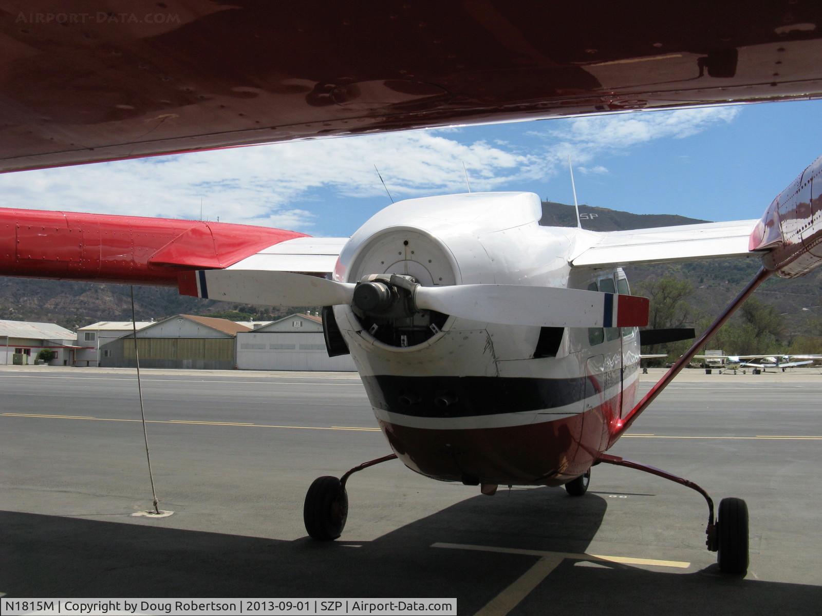 N1815M, 1971 Cessna 337F Super Skymaster C/N 33701415, 1971 Cessna 337F SUPER SKYMASTER, two Continental IO-360 210 Hp each in center-line thrust puller-pusher configuration, this is the rear pusher engine, retractable landing gear
