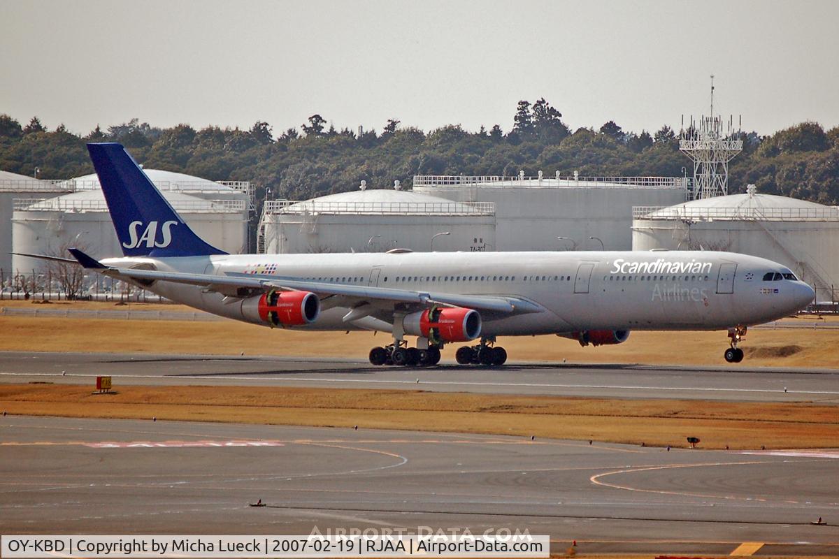 OY-KBD, 2002 Airbus A340-313X C/N 470, At Narita
