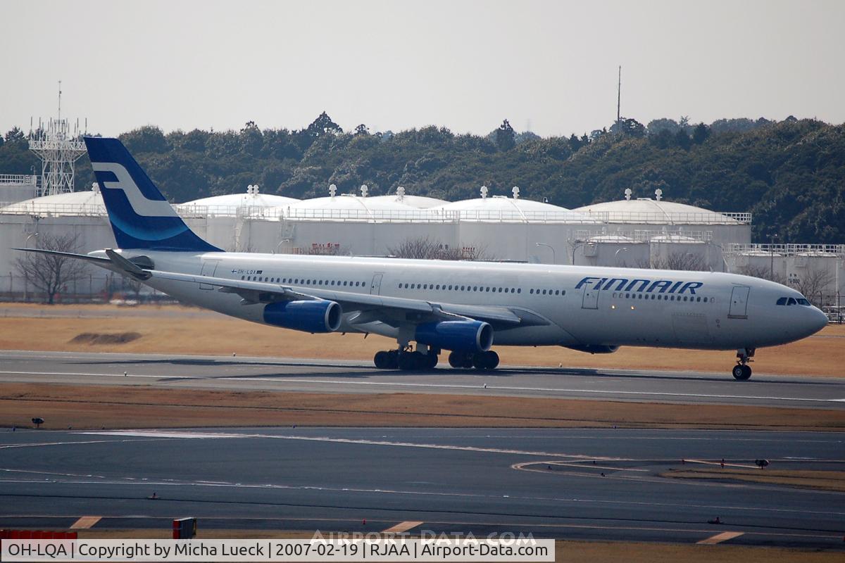 OH-LQA, 1994 Airbus A340-311 C/N 058, At Narita