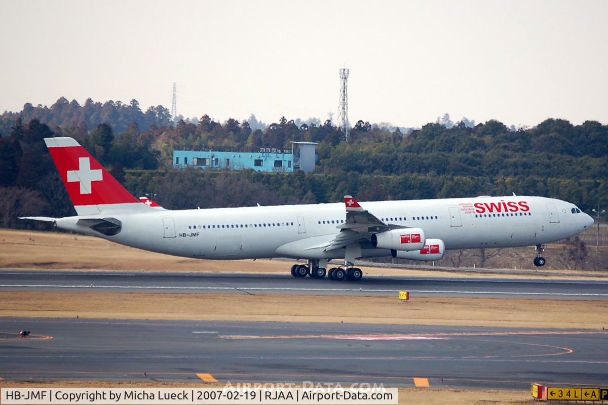 HB-JMF, 2003 Airbus A340-313X C/N 561, At Narita