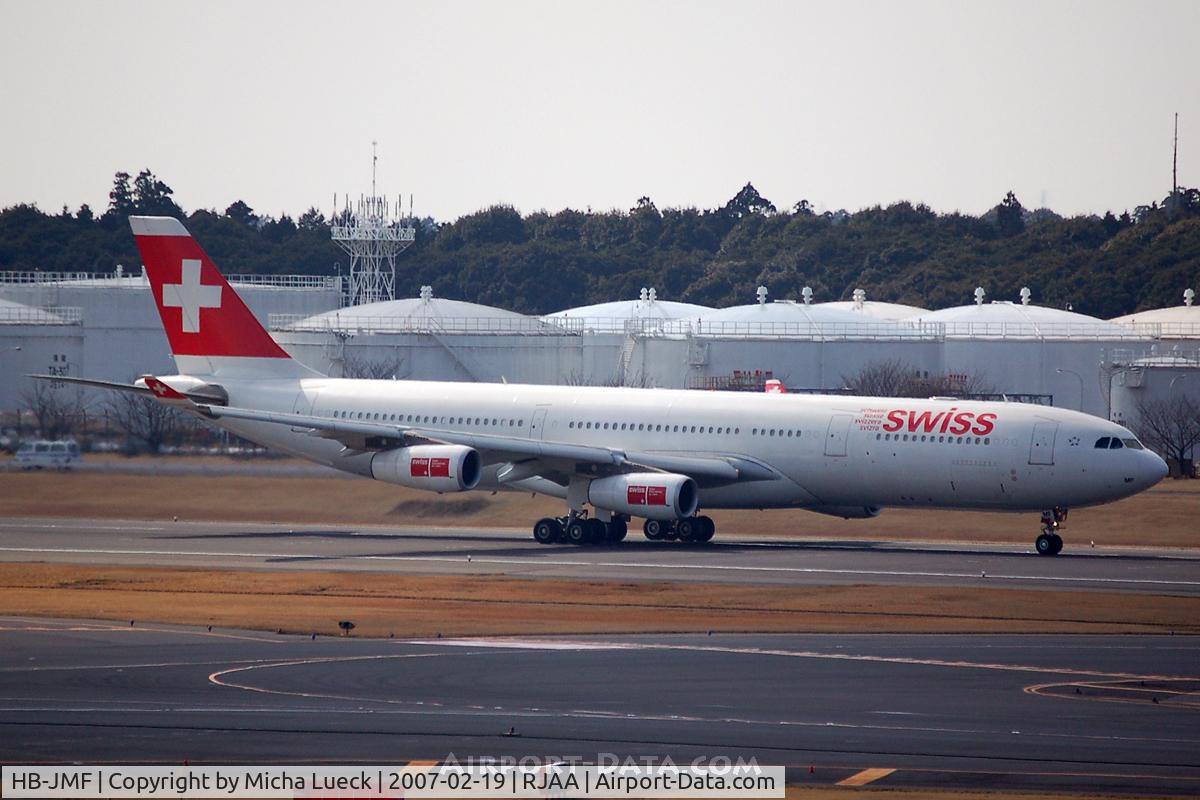 HB-JMF, 2003 Airbus A340-313X C/N 561, At Narita