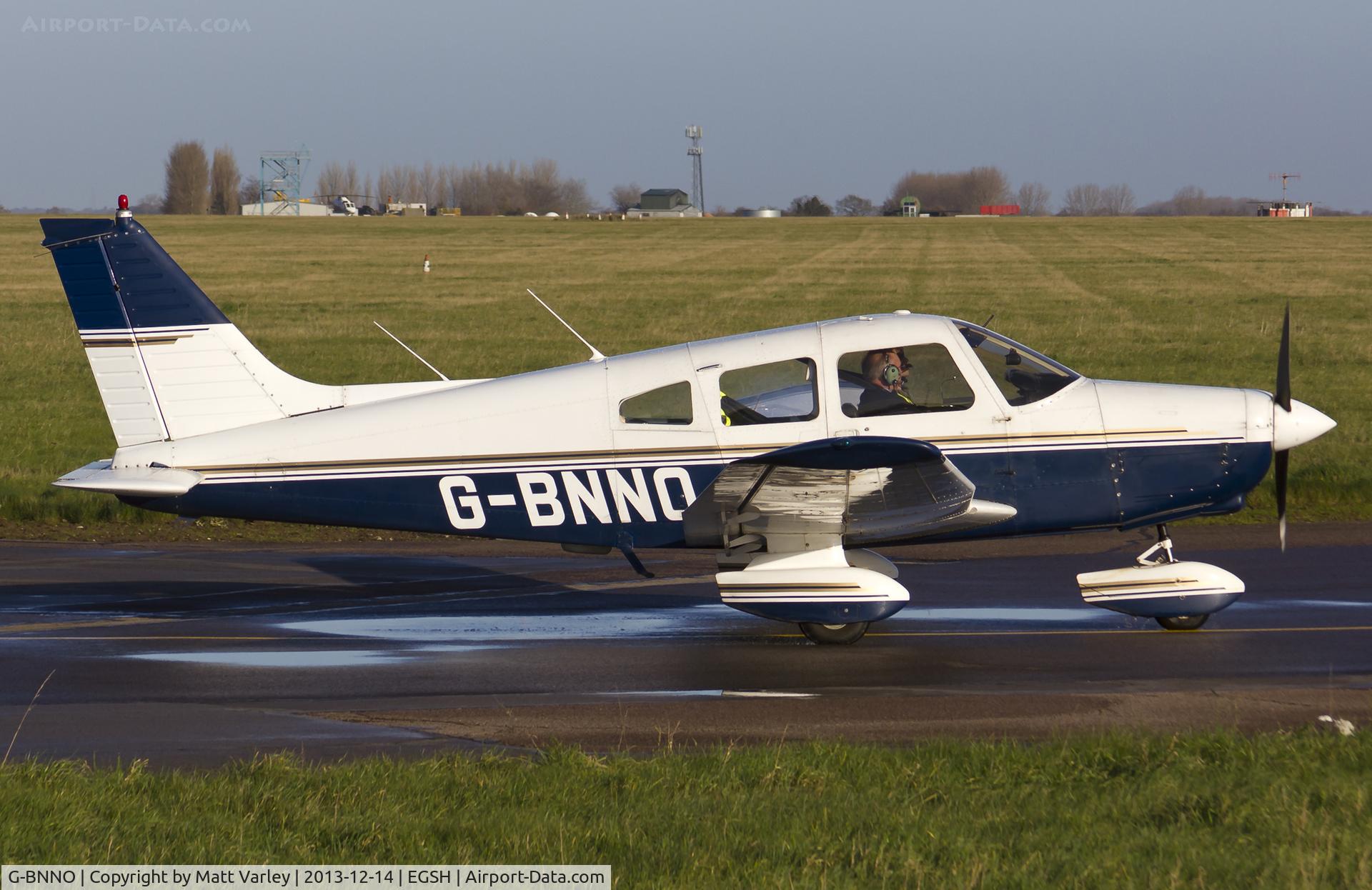 G-BNNO, 1981 Piper PA-28-161 Cherokee Warrior II C/N 28-8116099, Taxiing for departure....