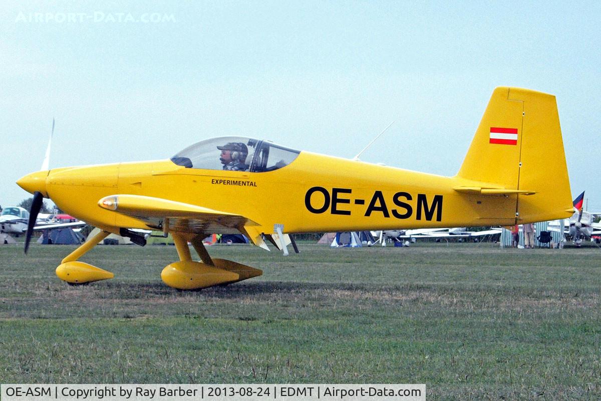 OE-ASM, Vans RV-7A C/N 4703, Van'S RV-7A [73301] Tannheim~D 24/08/2013