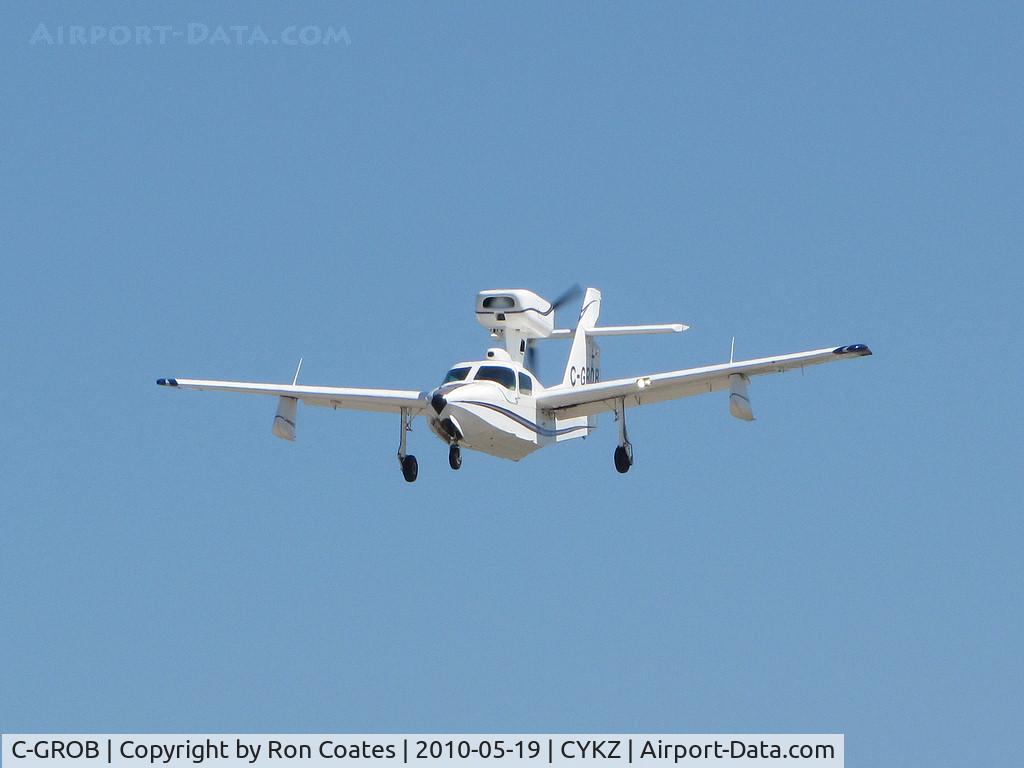 C-GROB, 2002 Lake LA-250 Renegade C/N 009, This 2002 Lake is on final for rwy 33 at Buttonvile Municiple Airport north of Toronto