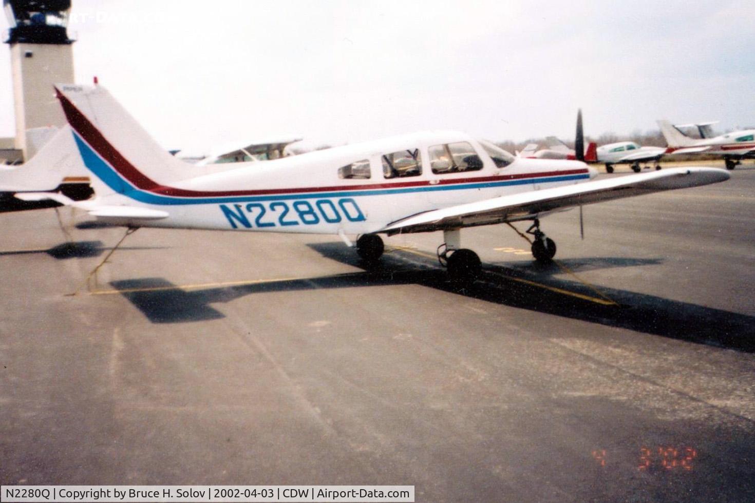 N2280Q, Piper PA-28-161 C/N 28-7716095, After a flight lesson at CDW in New Jersey