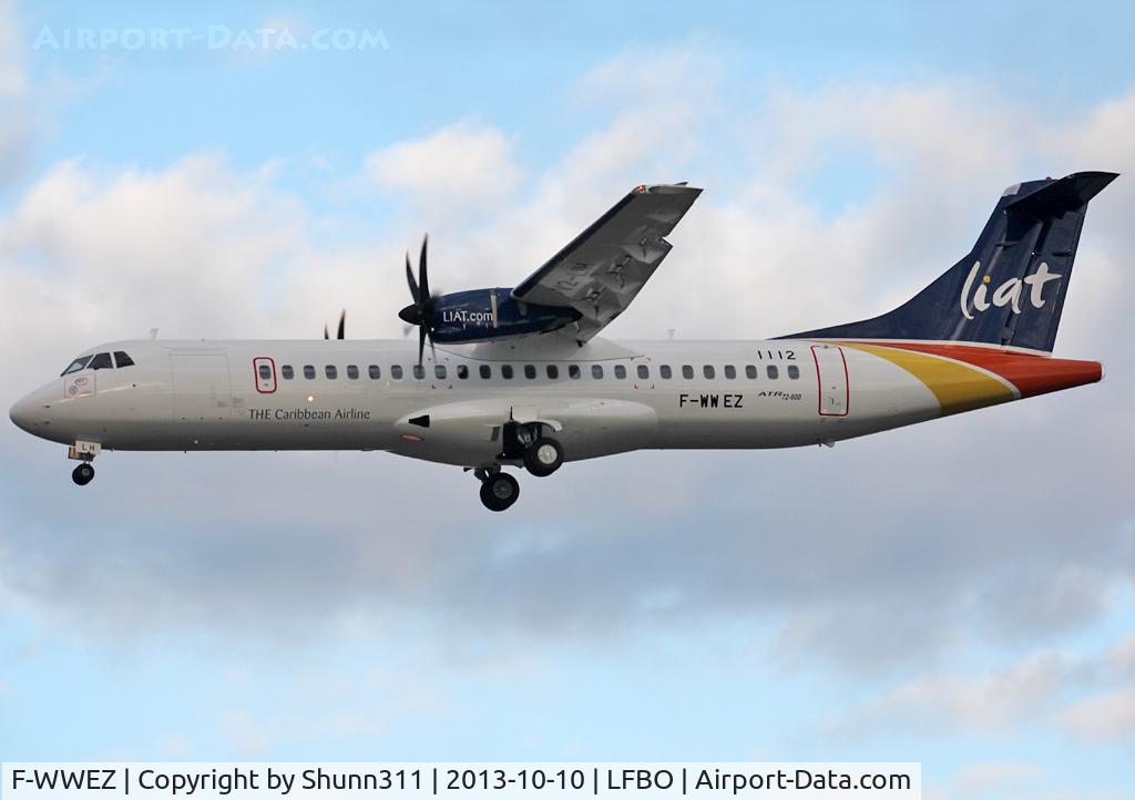 F-WWEZ, 2013 ATR 72-600 (72-212A) C/N 1112, C/n 1112 - To be V2-LIH