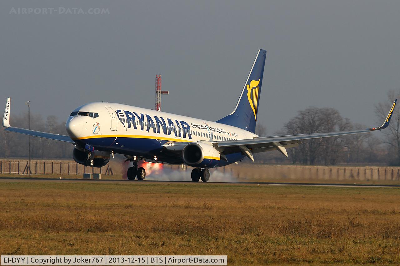 EI-DYY, 2008 Boeing 737-8AS C/N 37521, Ryanair