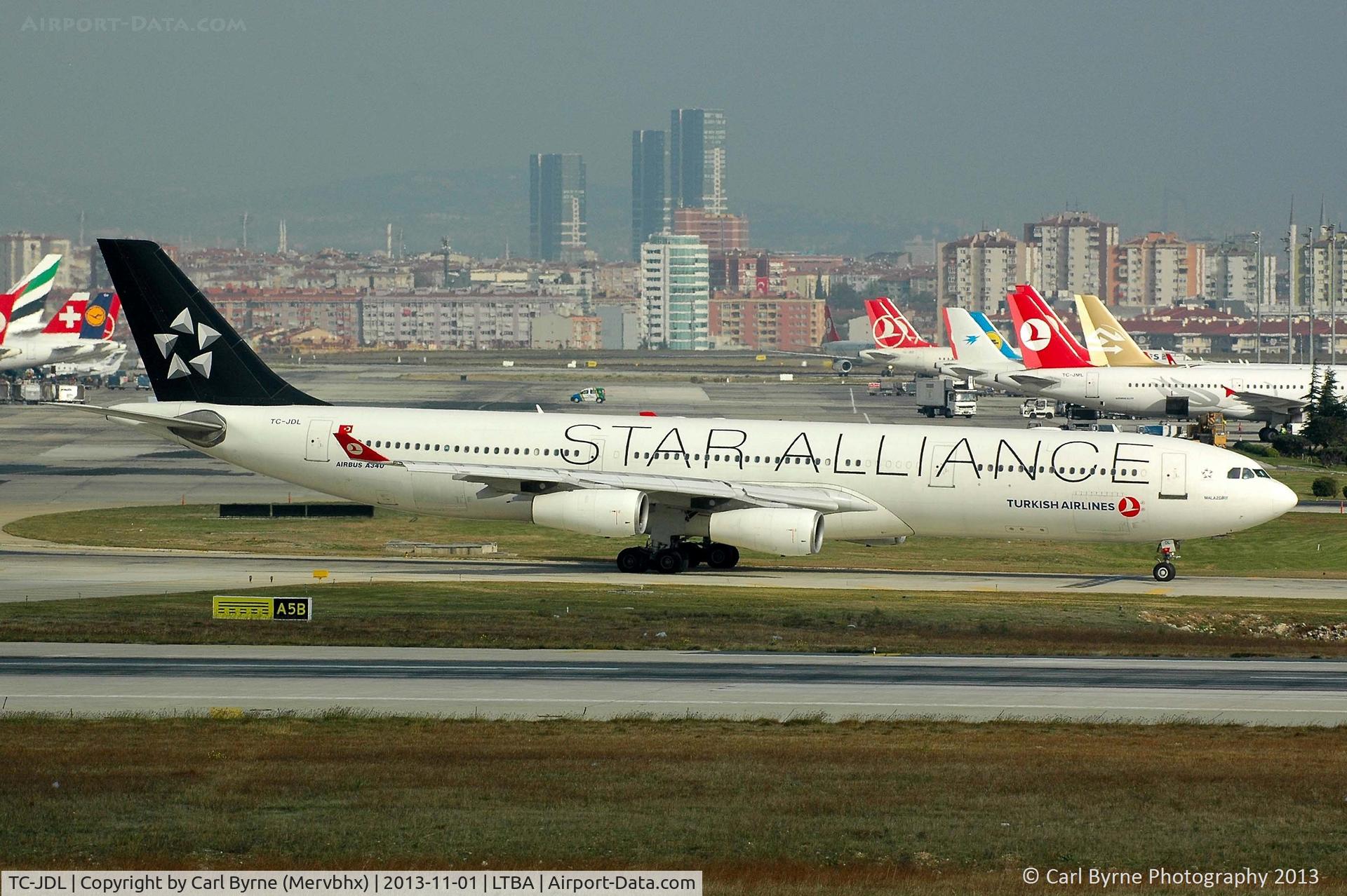 TC-JDL, 1994 Airbus A340-311 C/N 057, Taken from the Fly Inn Shopping Mall.