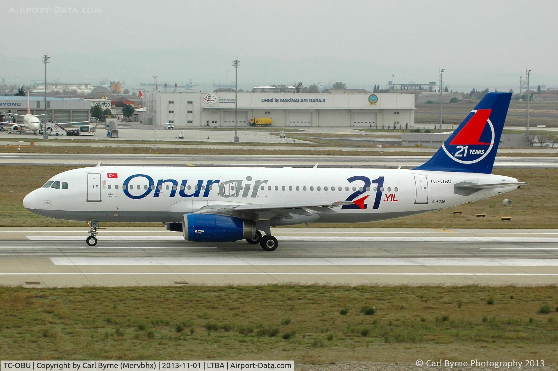 TC-OBU, 1997 Airbus A320-232 C/N 661, Taken from the Fly Inn Shopping Mall.