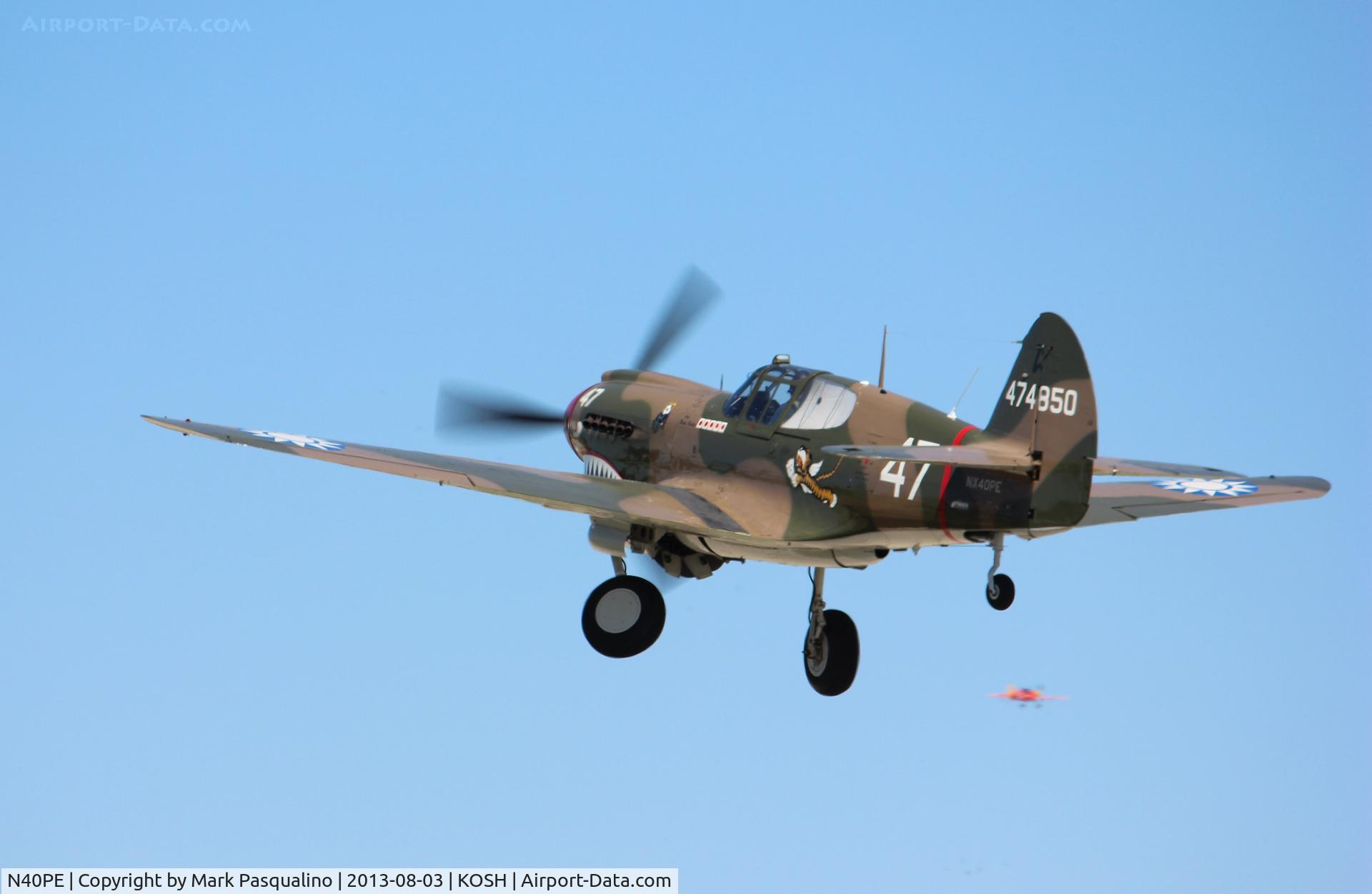 N40PE, 1942 Curtiss P-40E C/N AK905, Curtiss P-40E