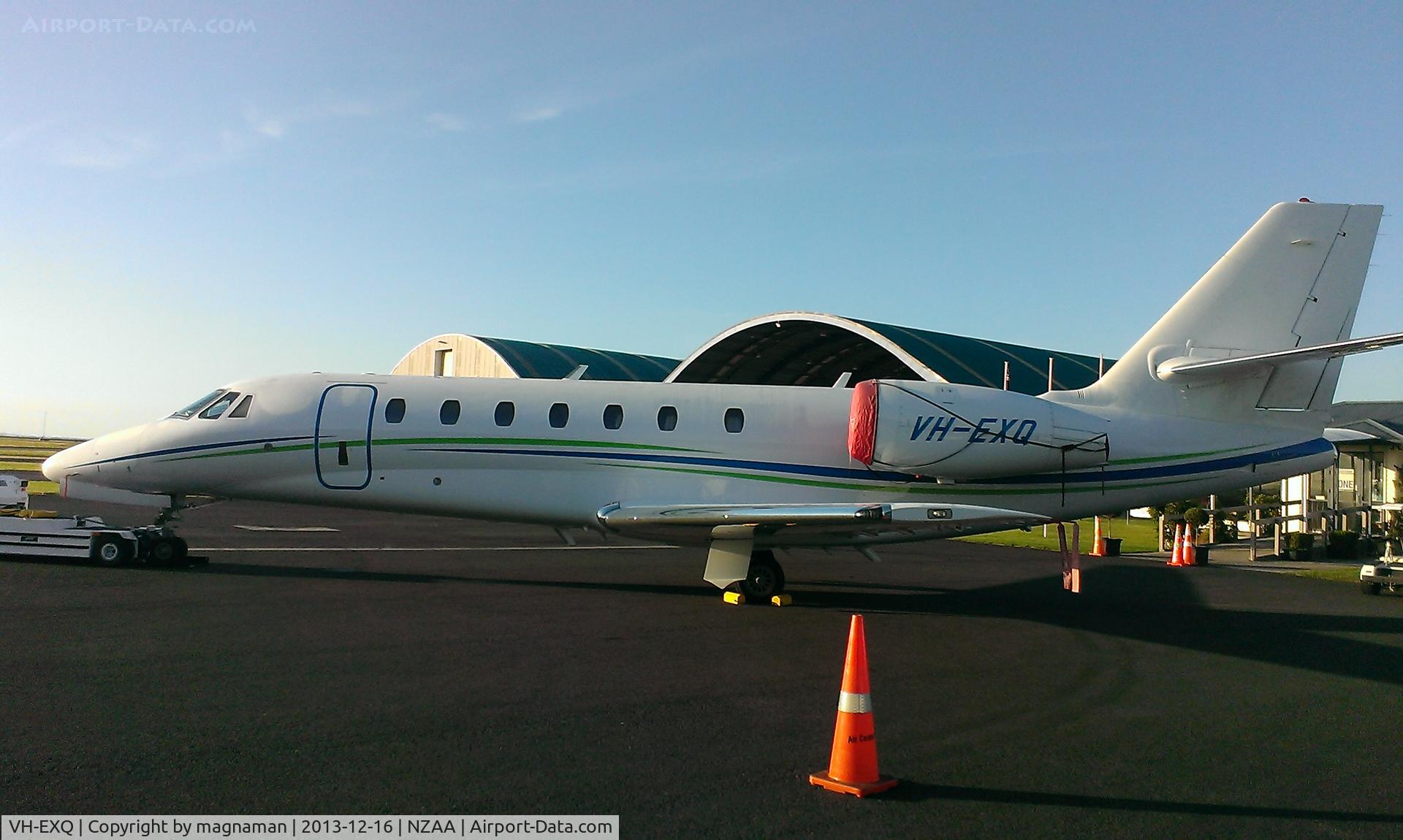 VH-EXQ, 2007 Cessna 680 Citation Sovereign C/N 680-0129, Morning after arrival in NZ