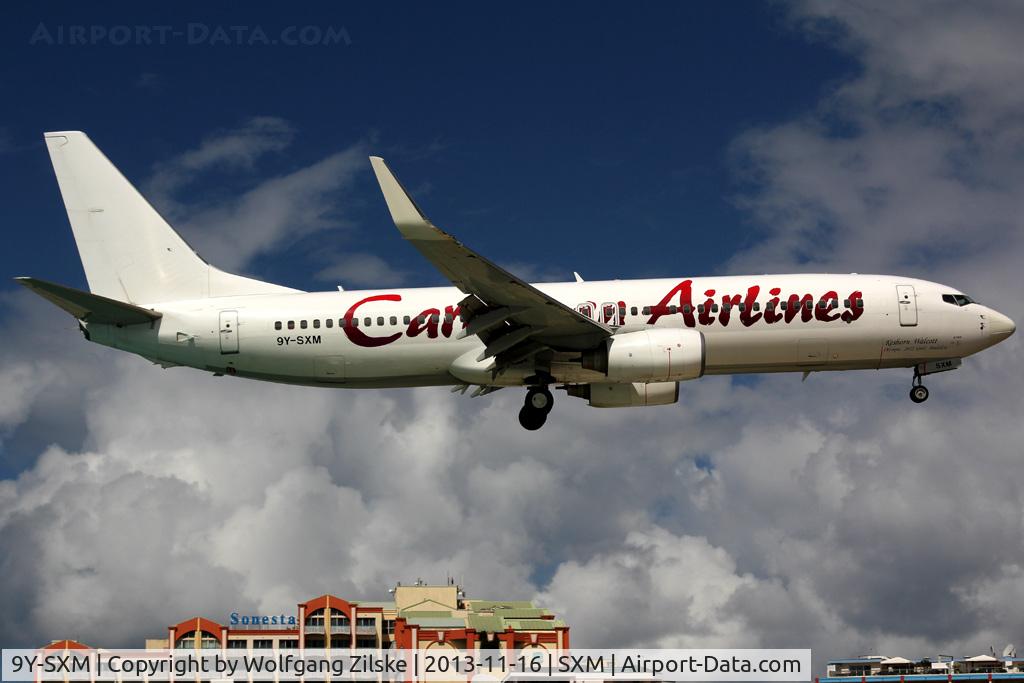 9Y-SXM, 2011 Boeing 737-8HO C/N 37935, At famous Maho Beach