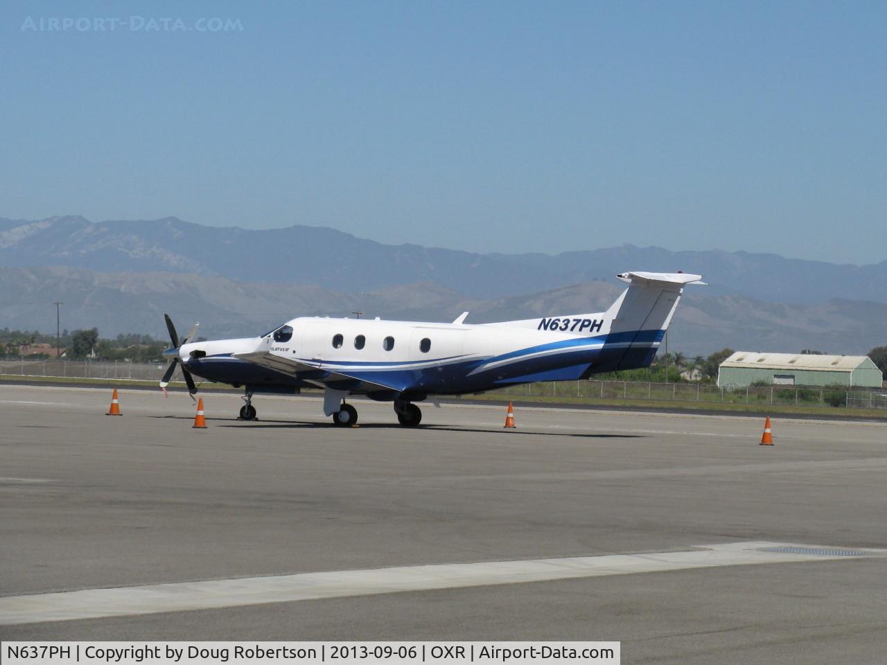 N637PH, 2005 Pilatus PC-12/45 C/N 637, 2005 Pilatus PC-12/45, one P&W(C)PT6A-67B Turboprop flat-rated to 1,200 shp for takeoff, 1,000 shp for climb/cruise, four-blade CS
prop-turning 1,700 rpm, full-feathering reversible pitch