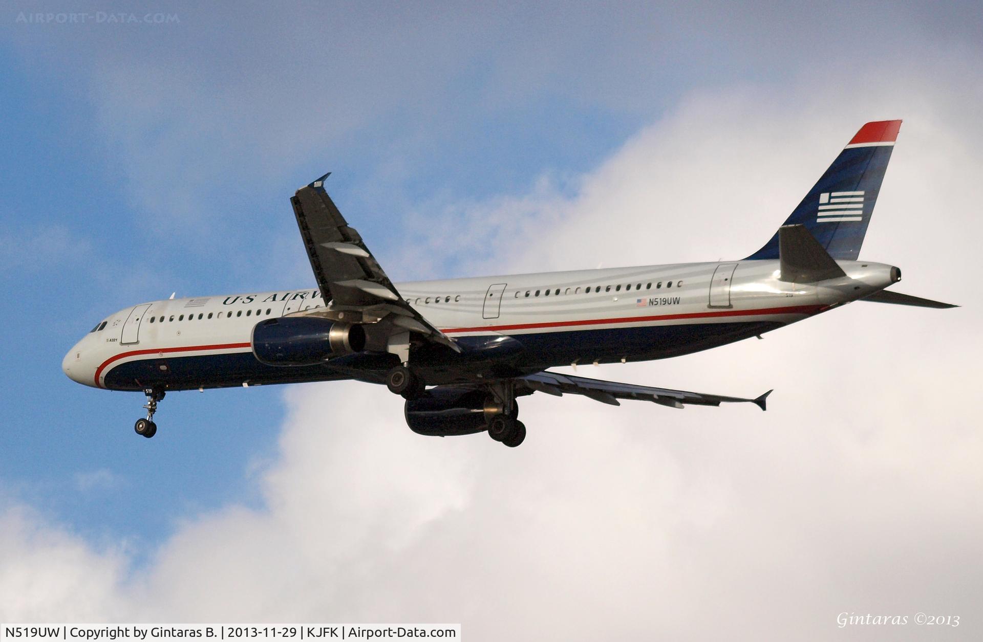 N519UW, 2009 Airbus A321-231 C/N 3881, Going To A Landing on 31R, JFK