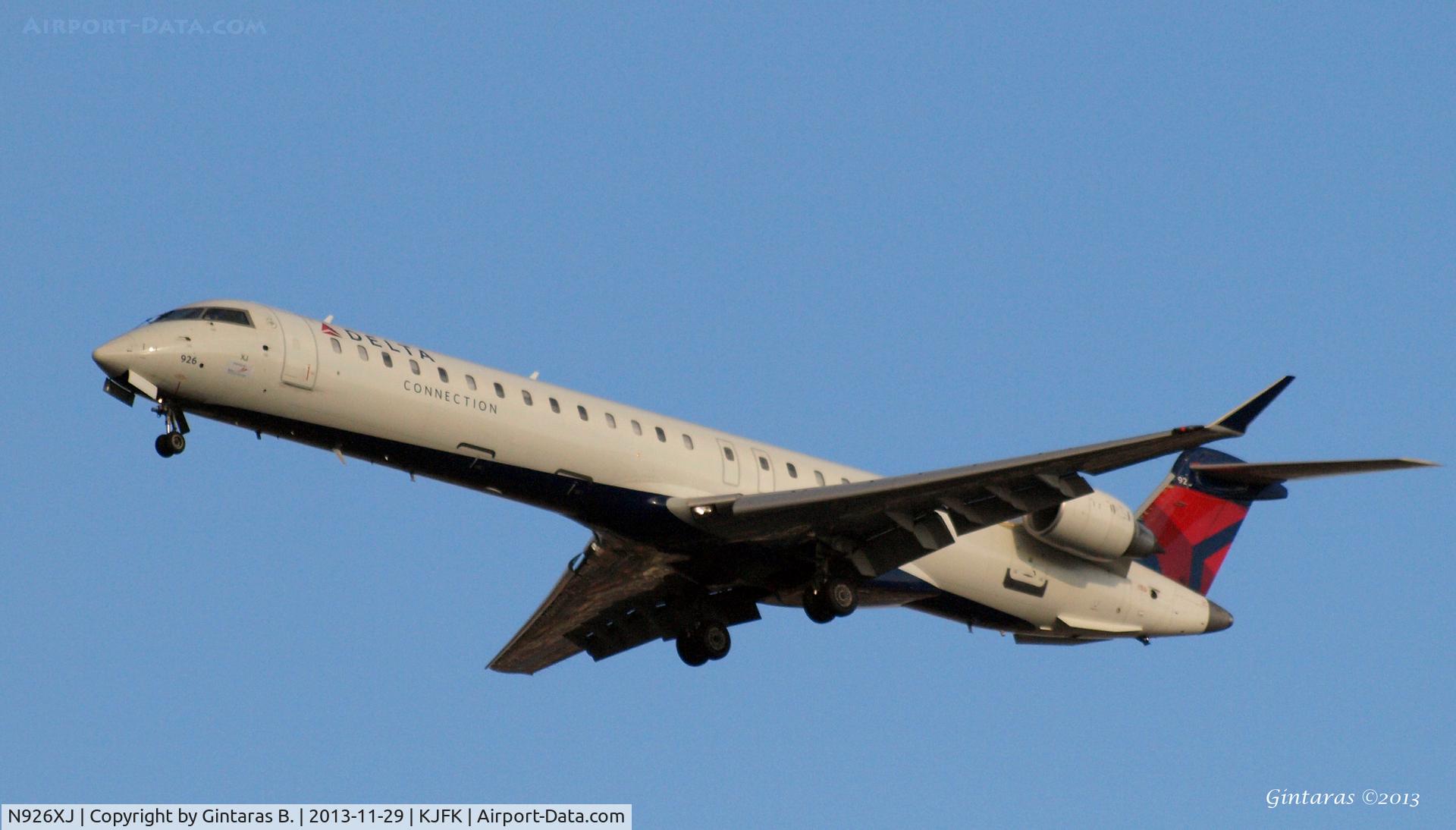 N926XJ, 2008 Canadair CL-600-2D24 Regional Jet CRJ-900 C/N 15184, Going To A Landing on 31R, JFK